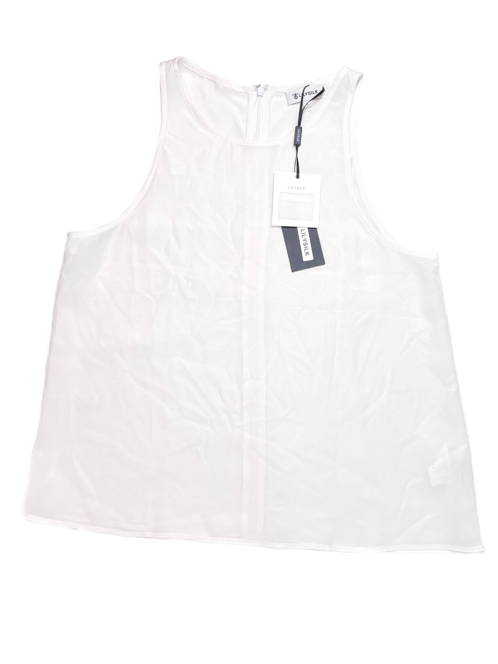 NWT Lilysilk Sleeveless Blouse Mulberry Silk Size 2